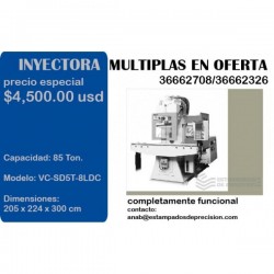 vertical multi-plas injection molding machine model VC-SD5T-8LDC - Plastic injection