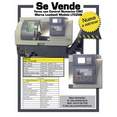 Marca Leadwell / Modello LTC20B