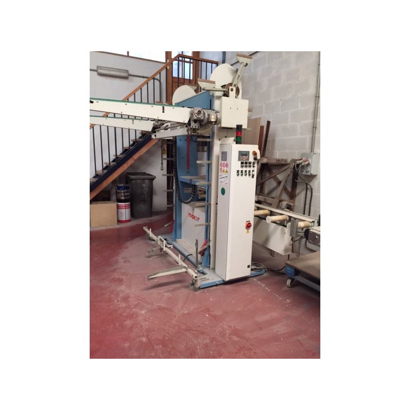 Barnizadora lineal IRIDE + Cargador de 2 brazos
