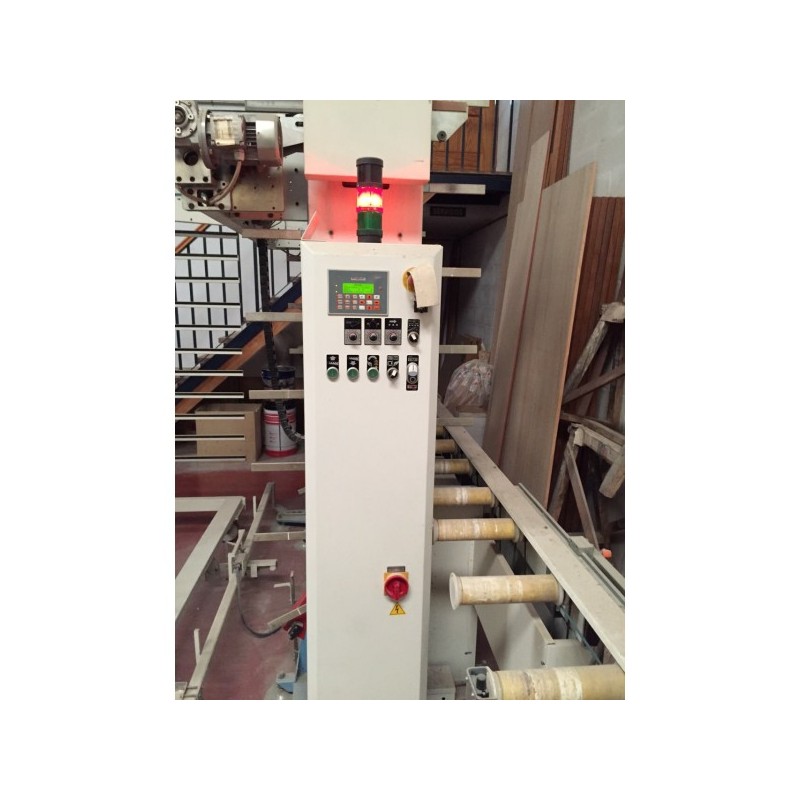 Barnizadora lineal IRIDE + Cargador de 2 brazos