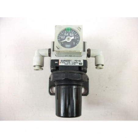 Régulateur d'air avec manomètre intégré SMC EAR2001 - F01G