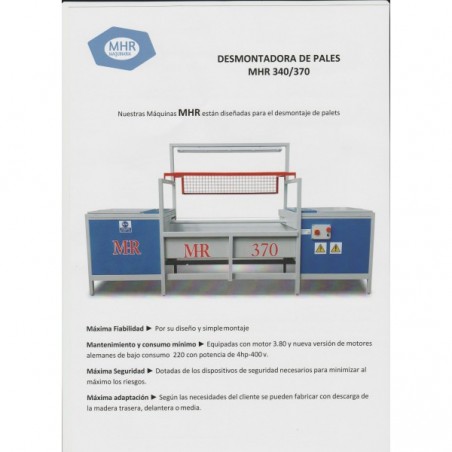 MHR370 Pallet dismantling machine