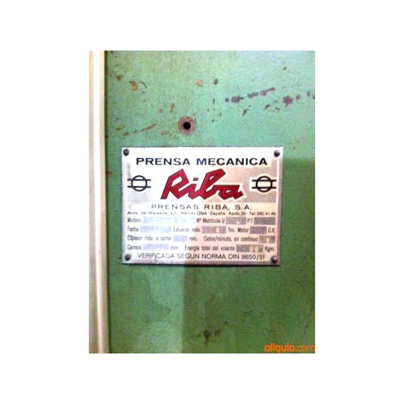 Prensa excéntrica RIBA