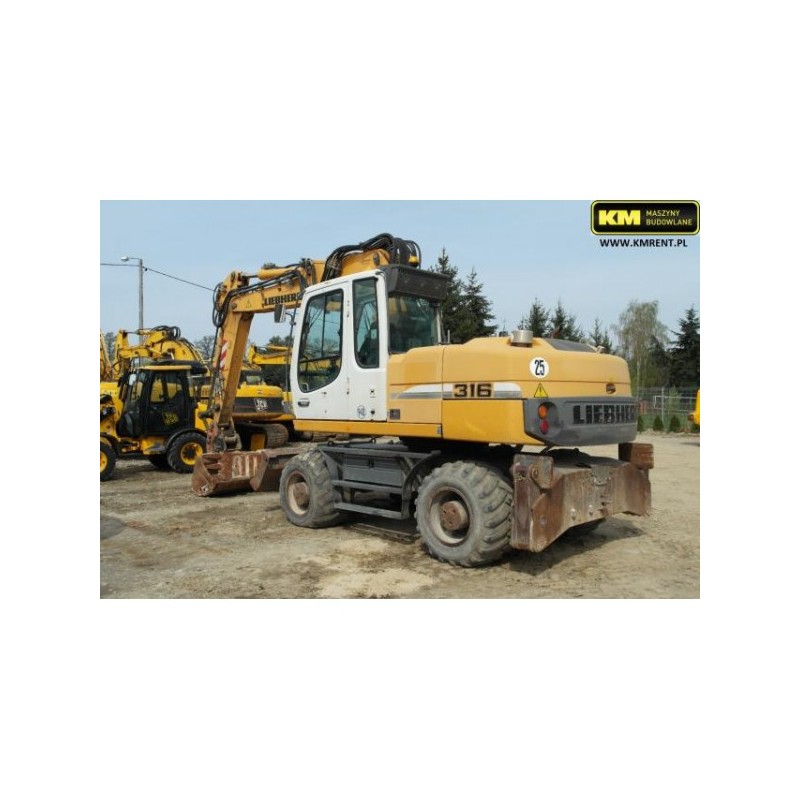 excavadora de ruedas Liebherr A316 2008