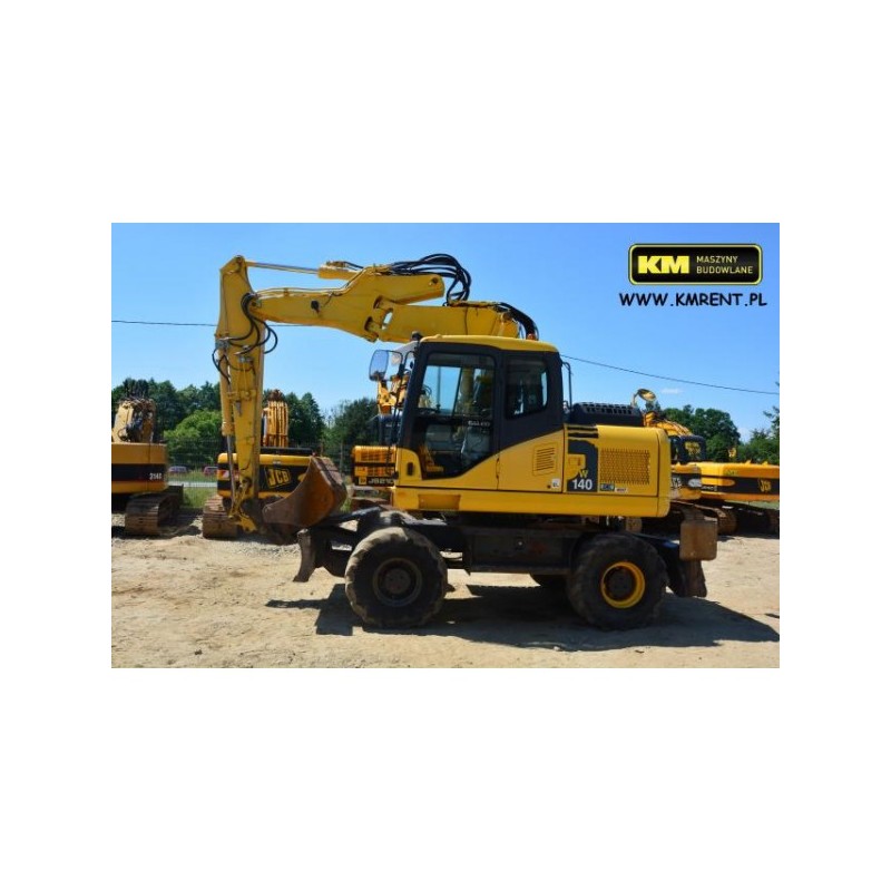 excavadora de ruedas Komatsu PW140 2008
