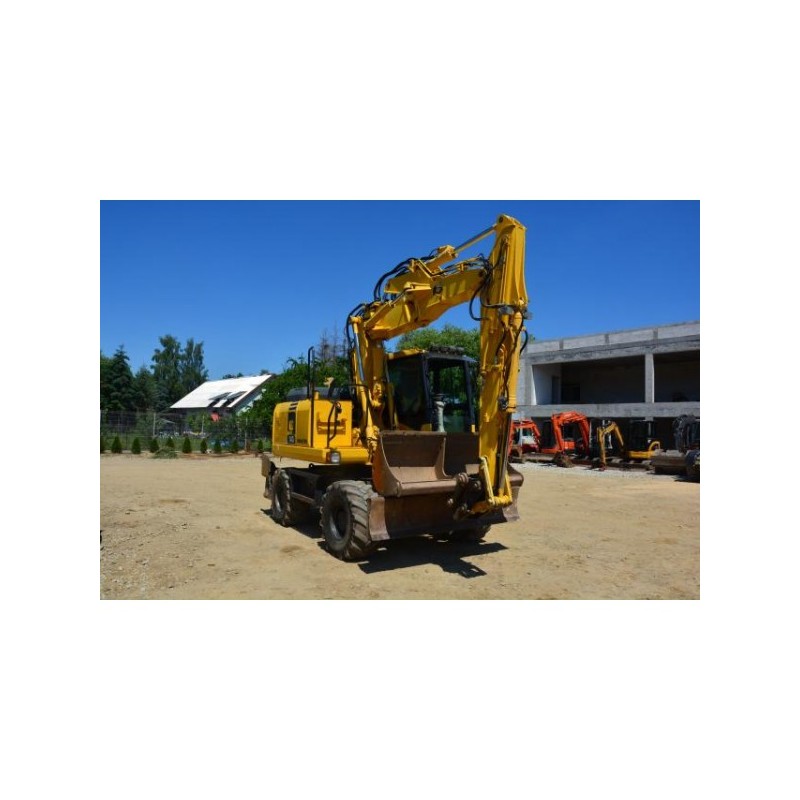 excavadora de ruedas Komatsu PW140 2008